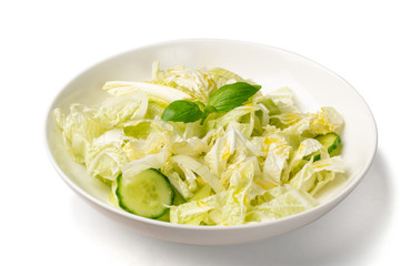 Heap of Chopped Chinese Cabbage, Napa Cabbage or Wombok