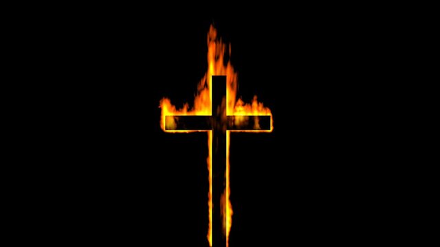 Burning cross loop