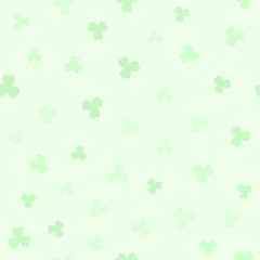 Fototapeta na wymiar Green shamrock pattern. Seamless vector background
