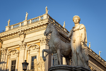Fototapeta na wymiar The Capitolium or Capitoline Hill, in Rome, Italy