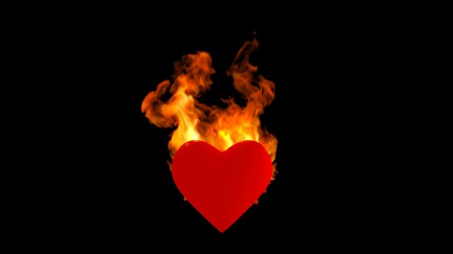 Burning heart loop
