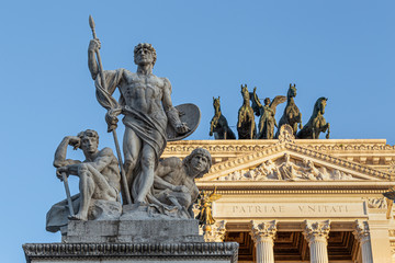 Fototapeta na wymiar Victor Emmanuel II Monument, in Rome