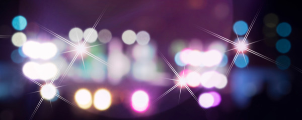 abstract background with bokeh lights
