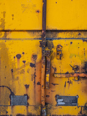 old rusty yellow metal background
