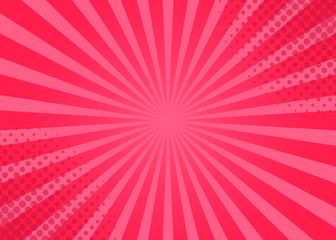 abstract comic pink background cartoon style. sunlight. vector illustration.