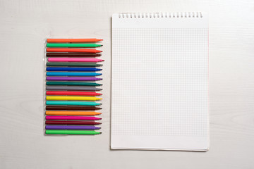 Painting with crayons