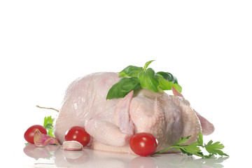  raw chicken with parsley © Witold Krasowski