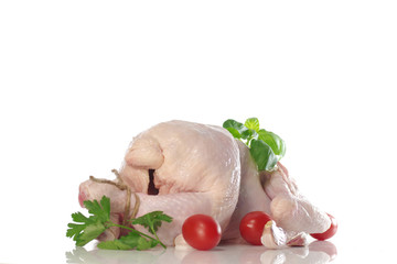  raw chicken with parsley © Witold Krasowski