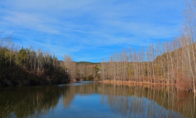 Artificial lake nearby Oreokastro, West Thessaloniki, Greece