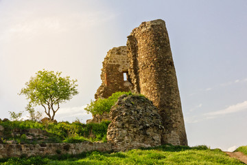 Ancient Jvari church ruins, Georgia. Monastery of the Cross. UNESCO World Heritage.