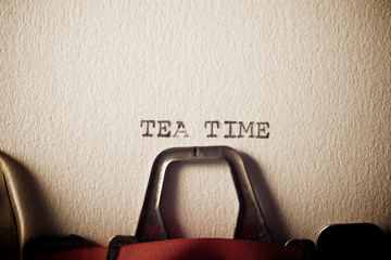 Tea Time Concept - obrazy, fototapety, plakaty