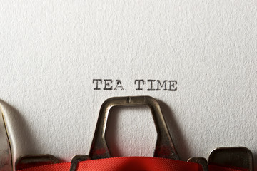 Tea Time Concept