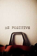 Be Positive text