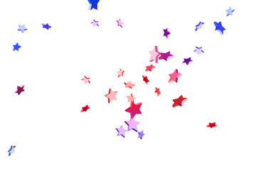 Abstract confetti flying star.