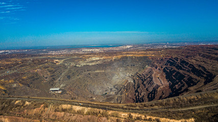 Plant metallurgy mining and processing factory aerial view
