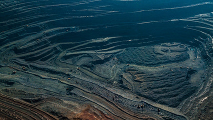 Plant metallurgy mining and processing factory aerial view