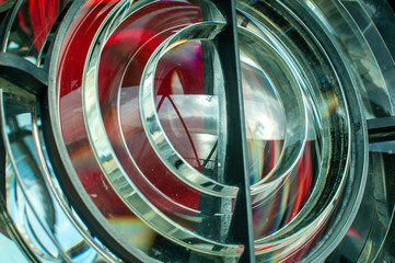 lente tipo fresnel de faro marítimo