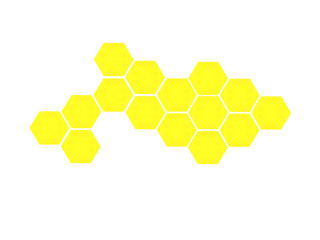 Yellow hexagonal icon