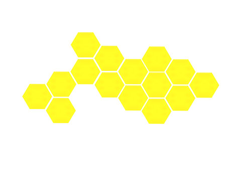 Yellow Hexagonal Icon