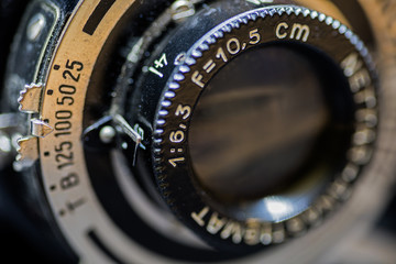 part of an old camera