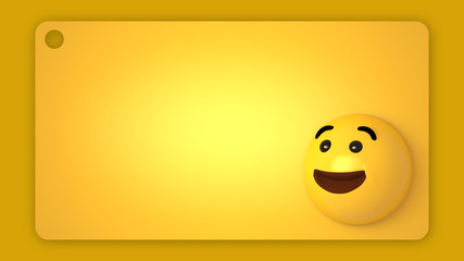 Smile Card_yellow