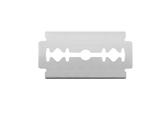 Razor blade isolated on white background, including clipping path