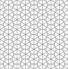 Seamless pattern based on Japanese ornament Kumiko.