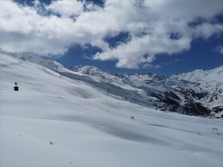 Fototapeta na wymiar Skiarea of Hochgurgl Obergurgl
