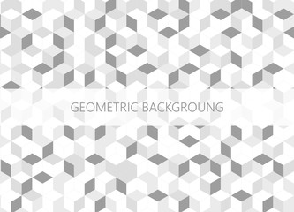 Abstract geometric gradient background rhombuses vector.
