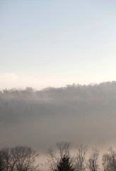 Landschaft im Nebel