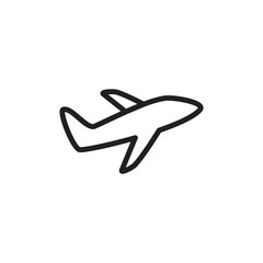 Air plane icon vector design template