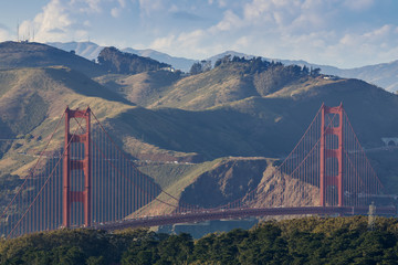 Golden Gate Bridge from Twin Peaks. San Francisco, California, USA.