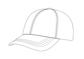 Cap on a white background. Vector illustration.