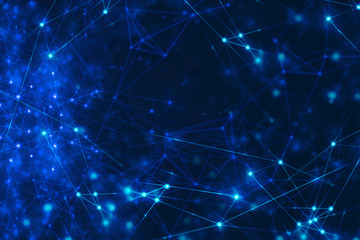 network social online, background 3d illustration rendering, machine deep learning, data cloud storage digital, science neuron, plexus cell brain, futuristic connecting, technology system