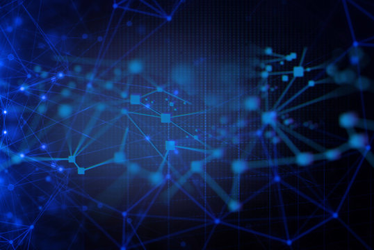 network social online, background 3d illustration rendering, machine deep learning, data cloud stora