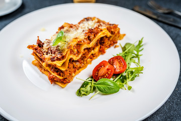 Italian pasta lasagne