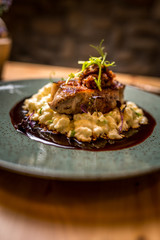 Grilled pork cutlet