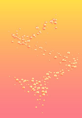 Lots of bubbles on gradient background. Vector illustration design template for posters and advertisement for ice-cream or summer drinks