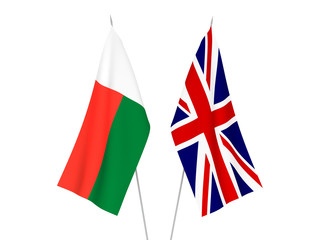 Great Britain and Madagascar flags