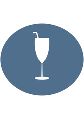 Wine glass icon. illustration on the theme of the bar zone.