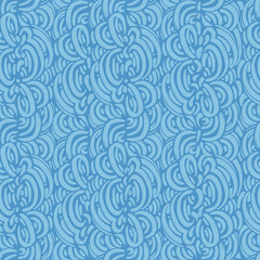 Seamless pattern with waves. Design for backdrops with sea, rivers or water texture. Repeating texture. Figure for textiles. Print for the cover of the book, postcards, t-shirts. Surface design.