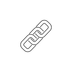 Link Symbol Line Icon Vector flat style