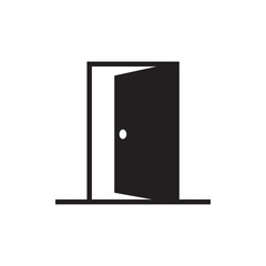 door vector icon, flat design best door icon  