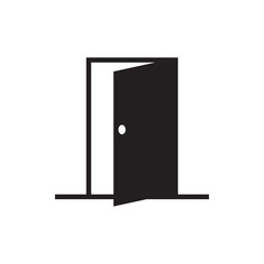 door vector icon, flat design best door icon  