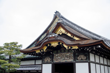 Naklejka premium Nijo Castle Nijojo in Kyoto Japan 