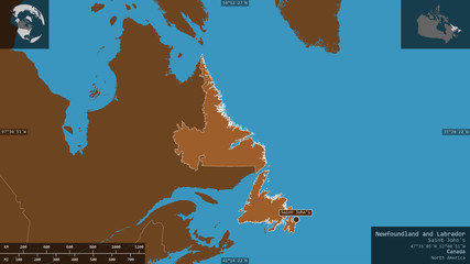 Newfoundland and Labrador, Canada - composition. Pattern