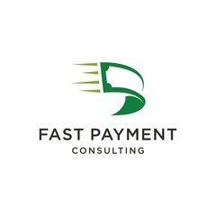 Money Payment Logo Icon With Fast Graphic template designs vector