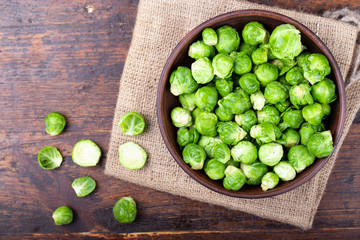 brussels sprouts in a plate