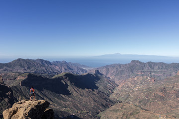 Views of Roque nublo and surrounding area (Gran Canary)