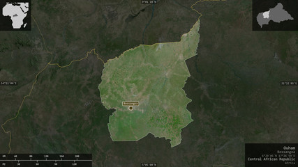 Ouham, Central African Republic - composition. Satellite
